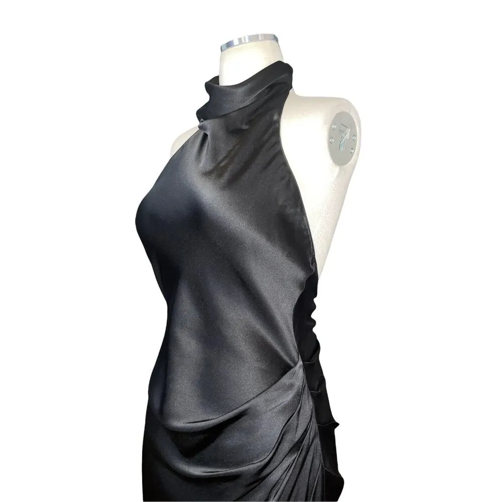 Amanda Uprichard X REVOLVE Samba Gown in Black XSmall New Long Dress Maxi - Image 5