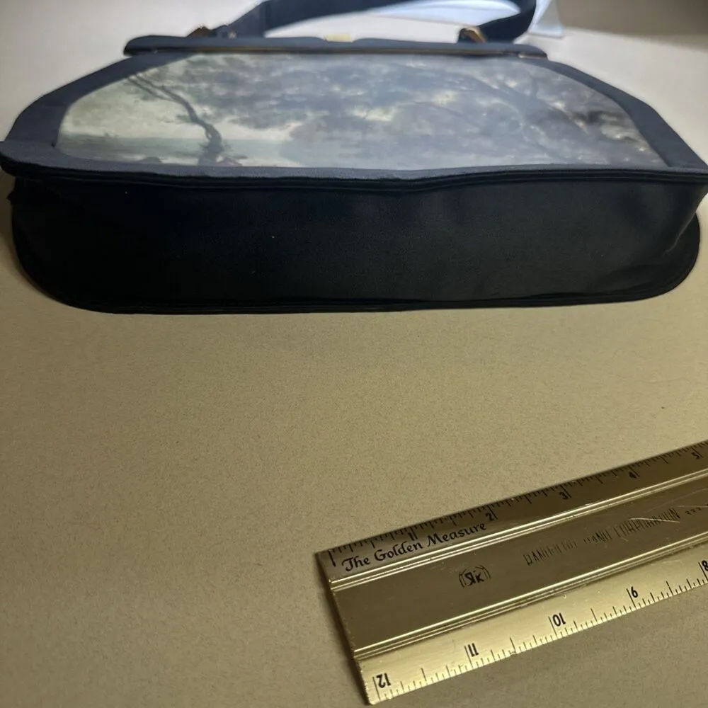 Jean Baptiste Camille Corot's painting, Souvenir de Mortefontaine Silk Handbag - Image 10