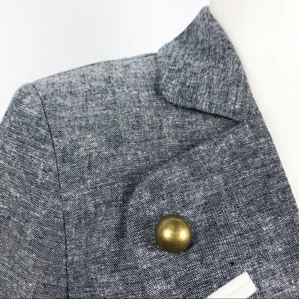 Fusion By Walter Marching Band Style Gold Button Front Blazer Size XS - Image 6