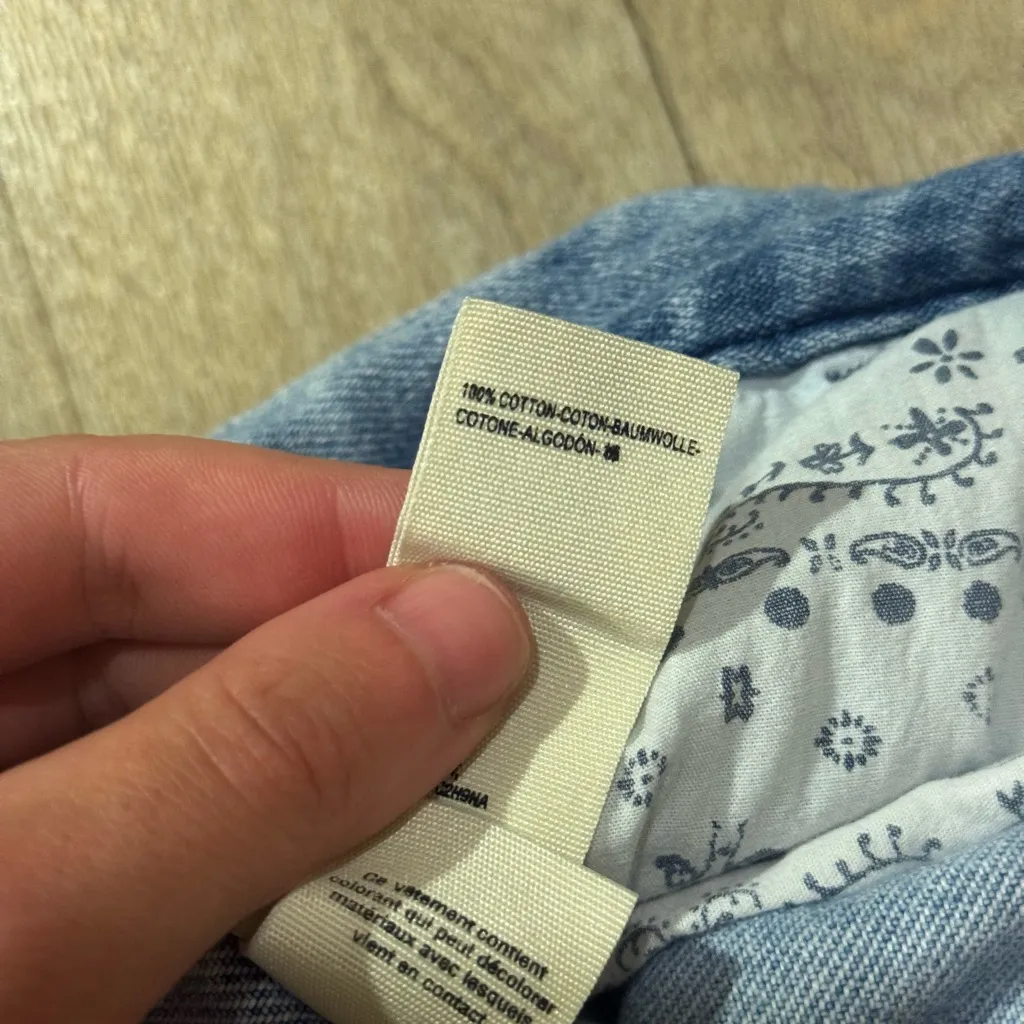 We The Free Cotton Pleated Paper Bag Jeans Belted Soft Free People Size 27 - Image 4