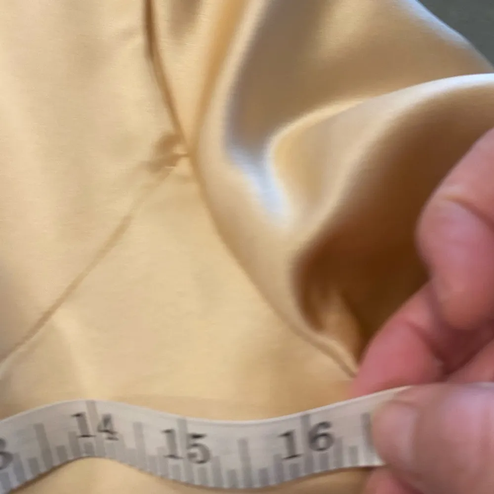 vintage gold formal tea length big tie back bow dress Size undefined - Image 10