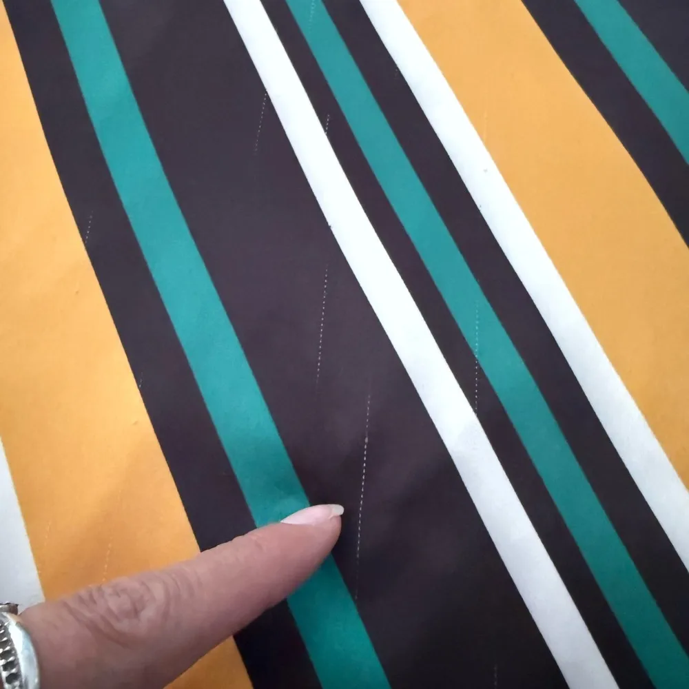 Jealous Tomato Multicolor Striped neck tie Blouse size L - Image 10