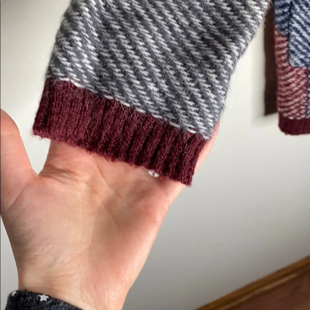 Lucky Brand plaid wool blend open long cardigan size XS - Image 61