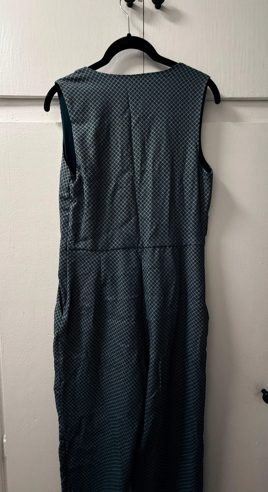 Navy V-Neck Jumpsuit - Image 5