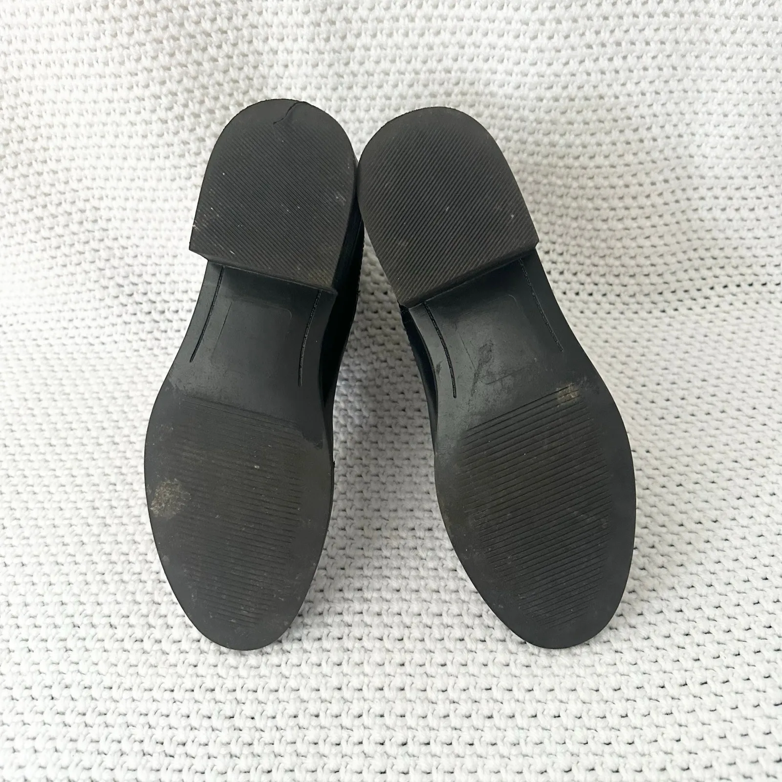 Steve Madden Devan Black Leather Croc Heel Slip On Chelsea Ankle Boot 6.5 - Image 7