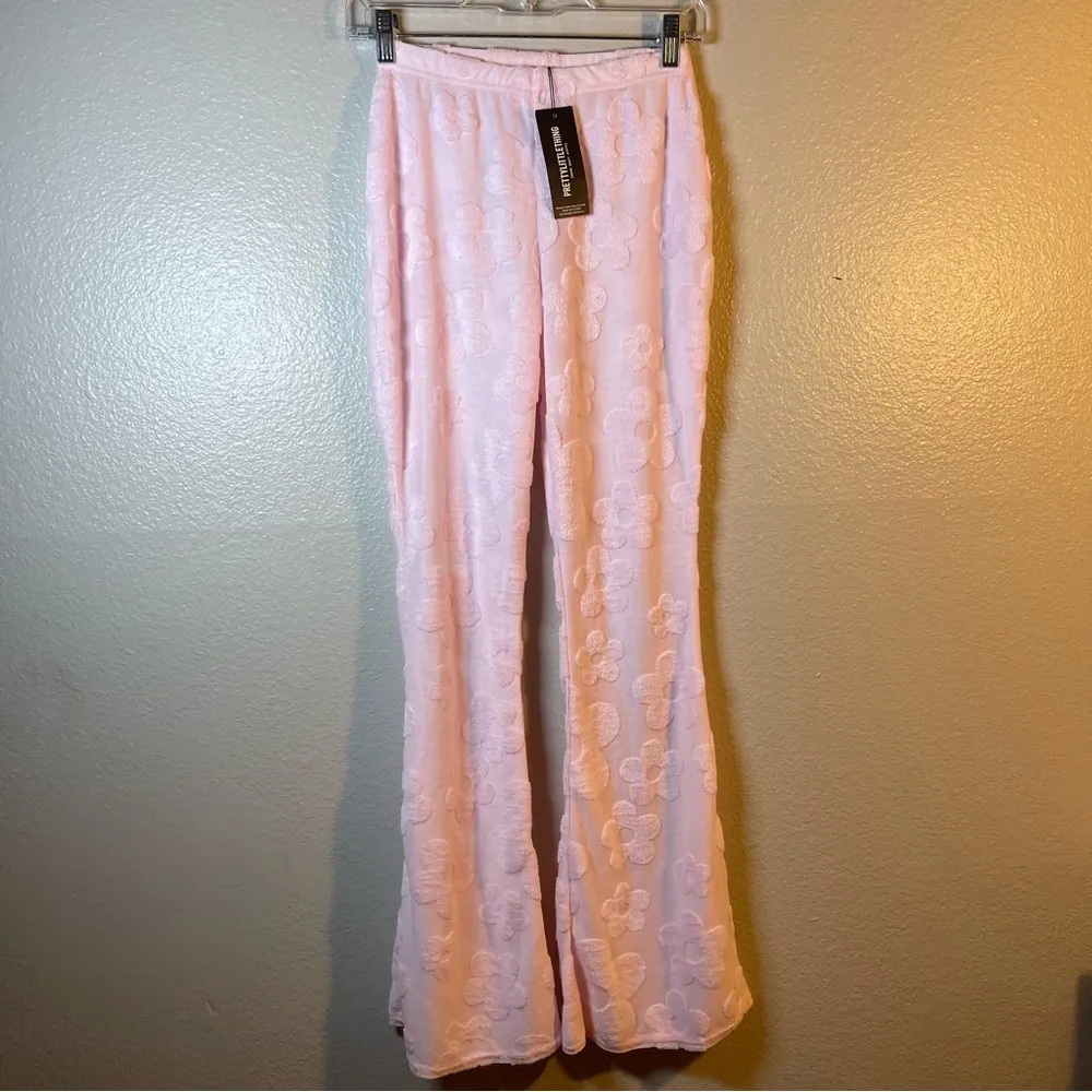 PrettyLittleThing Toweling High Waisted Flare trousers SZ:6 - Image 3