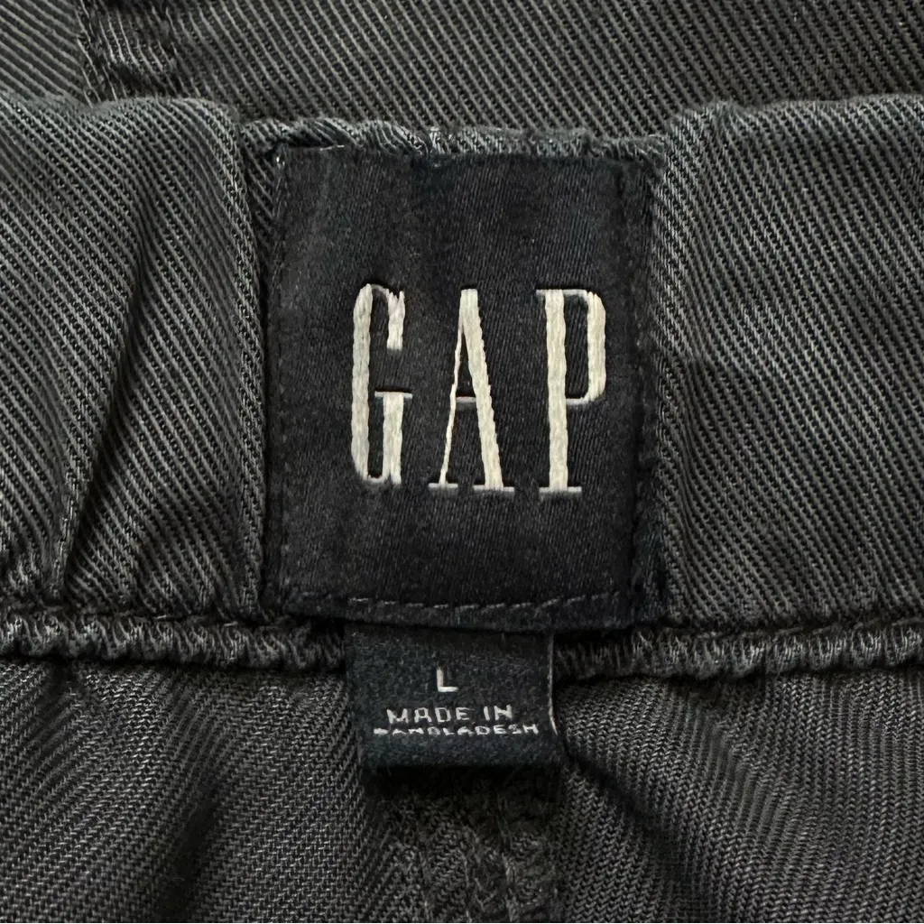 GAP 100% Lyocell Midnight Blue Pull On Drawstring Shorts, Sz Large - Image 9