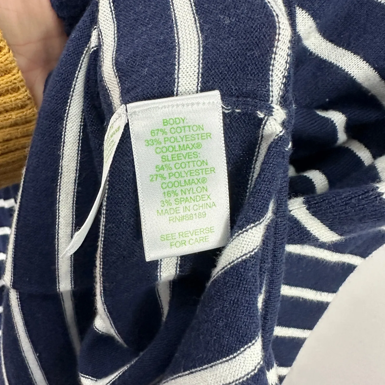 Lilly Pulitzer Top Small Navy Stripe Coastal Preppy Nautical Resort Tassel Hem - Image 3