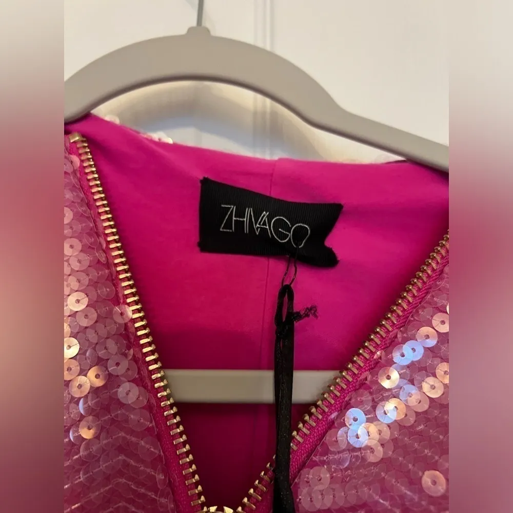 Zhivago Heated Activated The Video Wars Jumpsuit in Pink & Purple Size 8 - Image 5