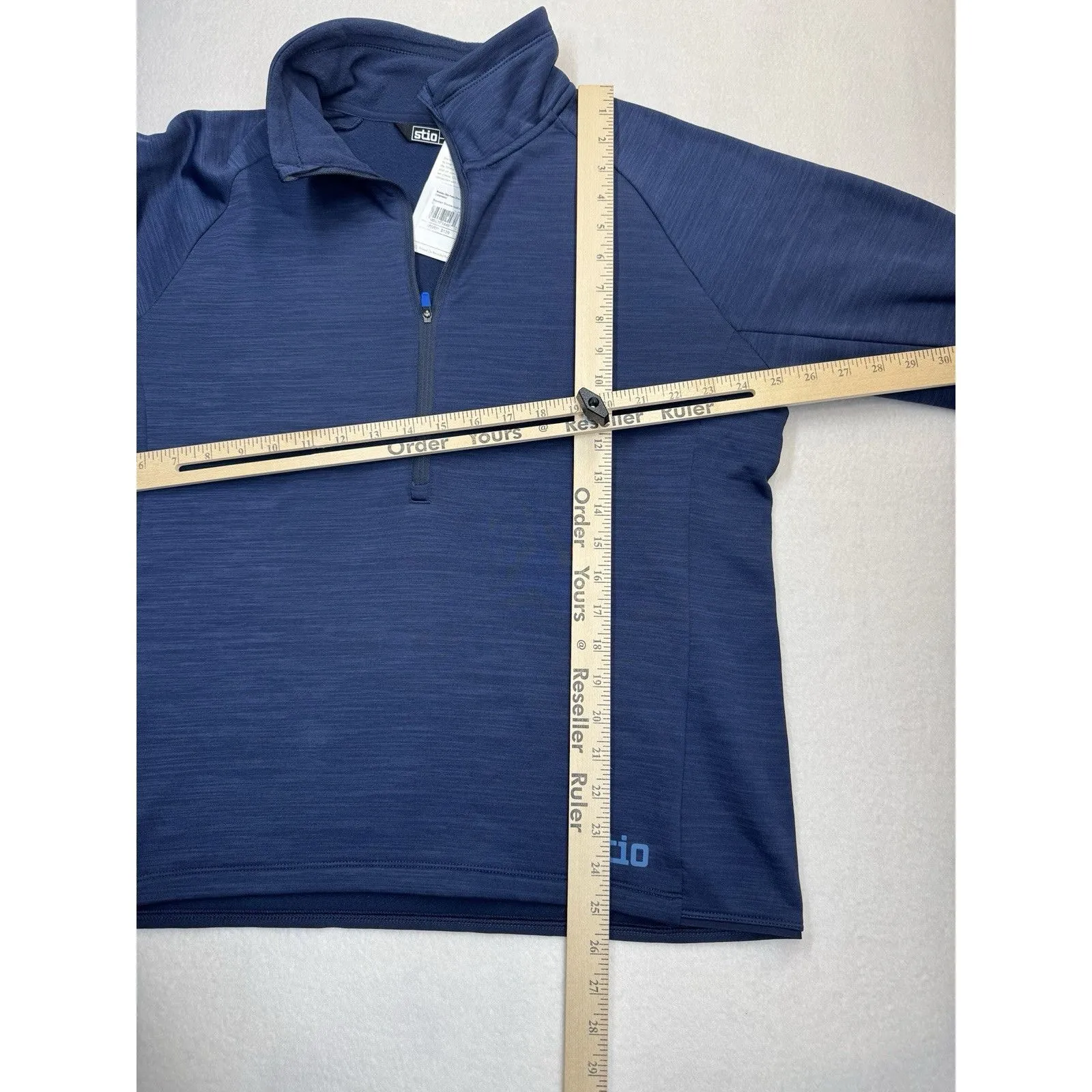Stio Women’s Glide Power Stretch Half Zip NWT MSRP $139 Navy Size XL Blue - Image 4
