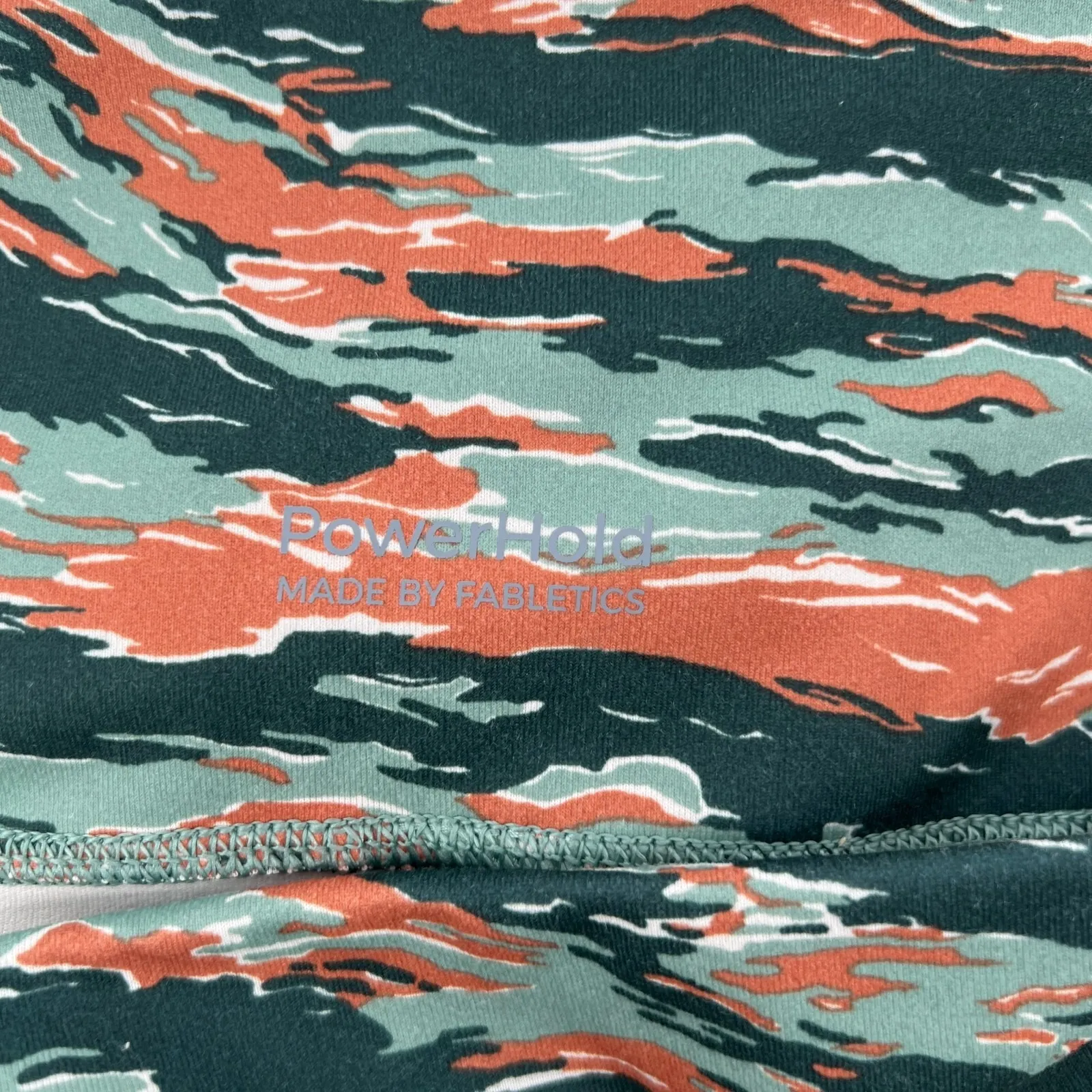 Fabletics Women XL Define PowerHold High-Waisted 7/8 Legging Tiger Camo‎ *READ - Image 5