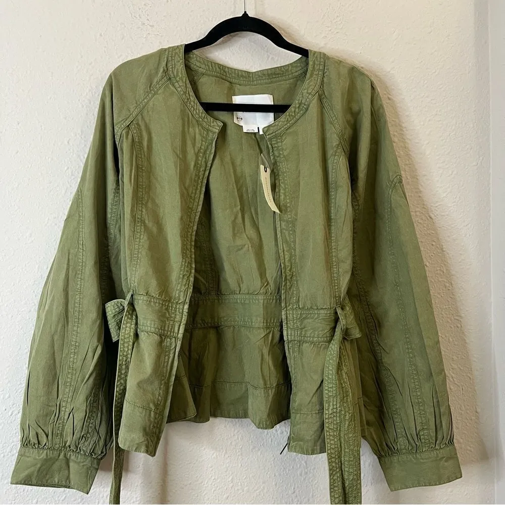Anthropologie  Belted Utility Jacket NEW Size Large - Image 6