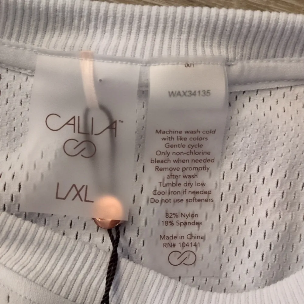 Calia By Carrie Underwood Light Blue Pointelle Seamless Long Sleeve Top Sz L/XL Size L - Image 7