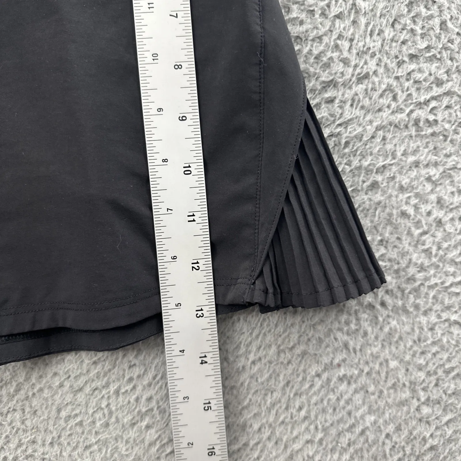 Lululemon Play Off The Pleats Skirt Skort Black Athletic Tennis Women's 10 - Image 9