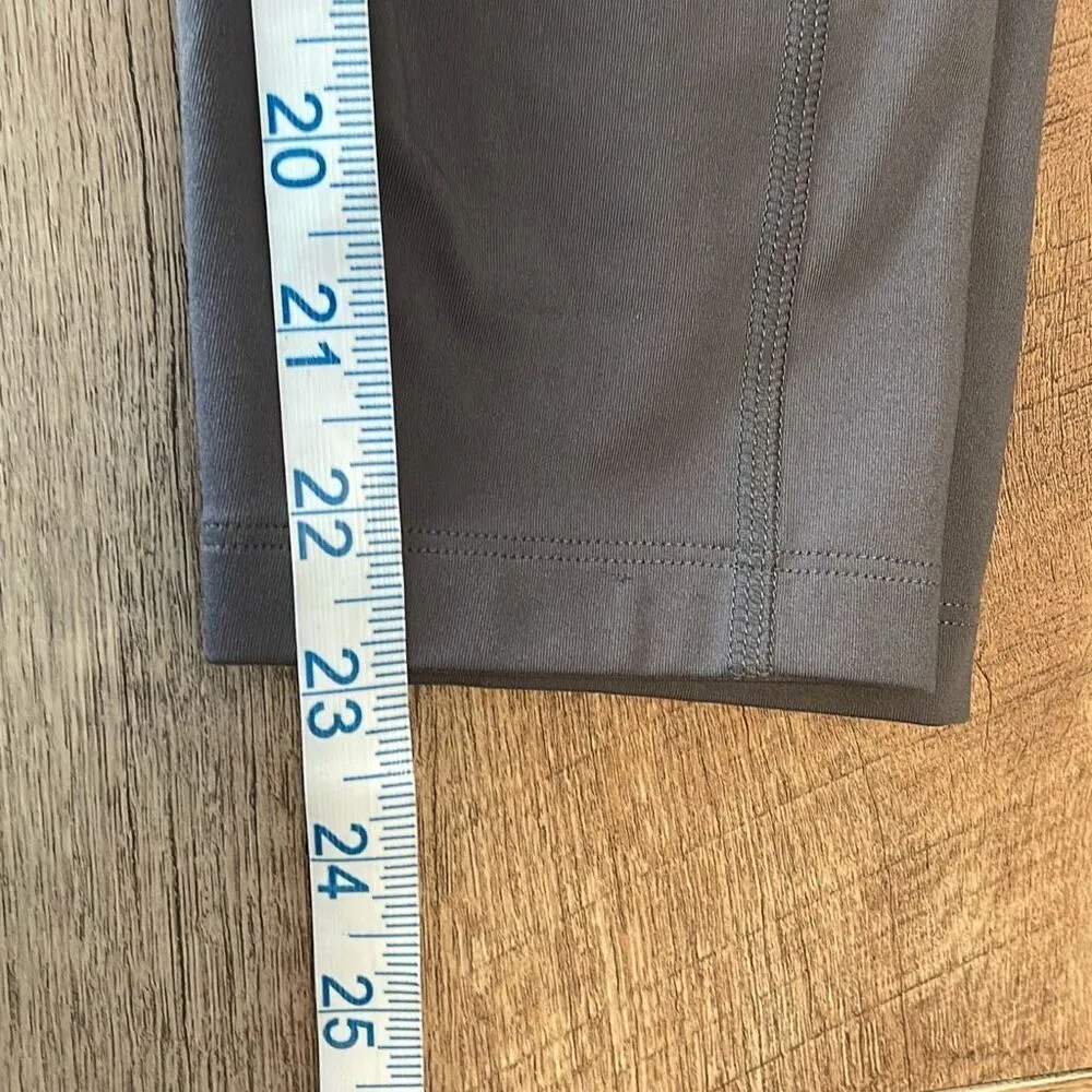 Girlfriend Collective Compressive High-Rise Legging Wide Elastic Waistband Gray - Image 9