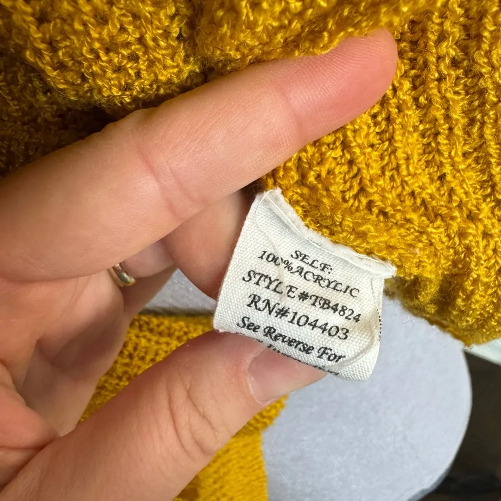 Mine Dolman Sleeve Open Front Knit Cardigan Size M Yellow Size M - Image 9