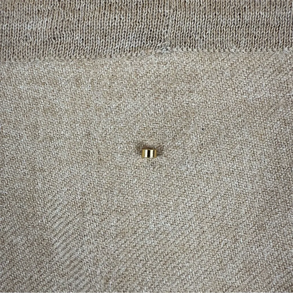 Cuyana 100% Baby Alpaca Turtleneck Tunic Sweater Tan Women's Size XS/S Oversized - Image 5