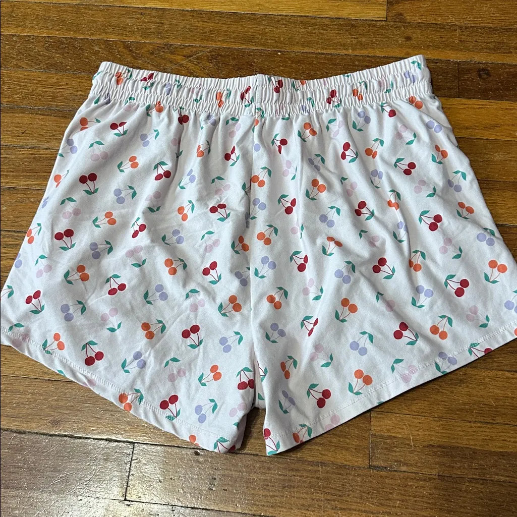 POP Fit x Cheek Boss Cherry Patterned Pajama/Lounge Set, Large Pink - Image 6