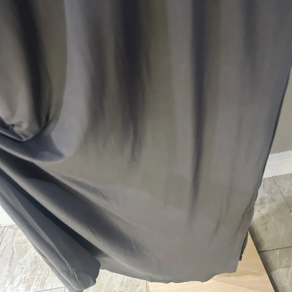 Ekouaer Womenโs Charcoal Maxi Dress Short Sleeve Size Small NWT - Image 5