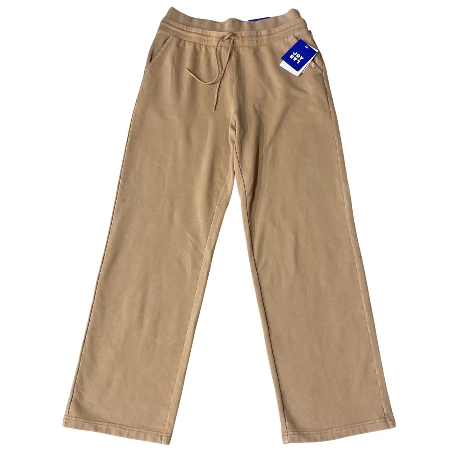 JoyLab Women's High Rise Straight Leg Casual Open Bottom Fleece Pants Size S NWT - Image 2