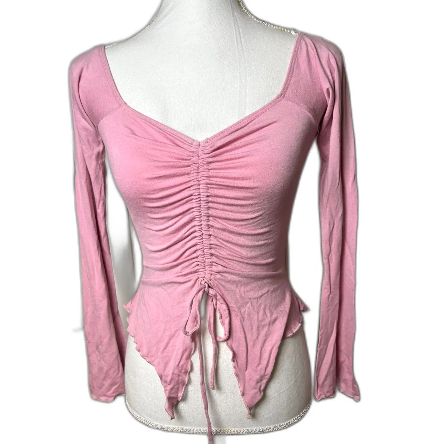 UO Cadence Cinched Flyaway Top Size XS Y2k New With Tags! $39 retail - Image 5