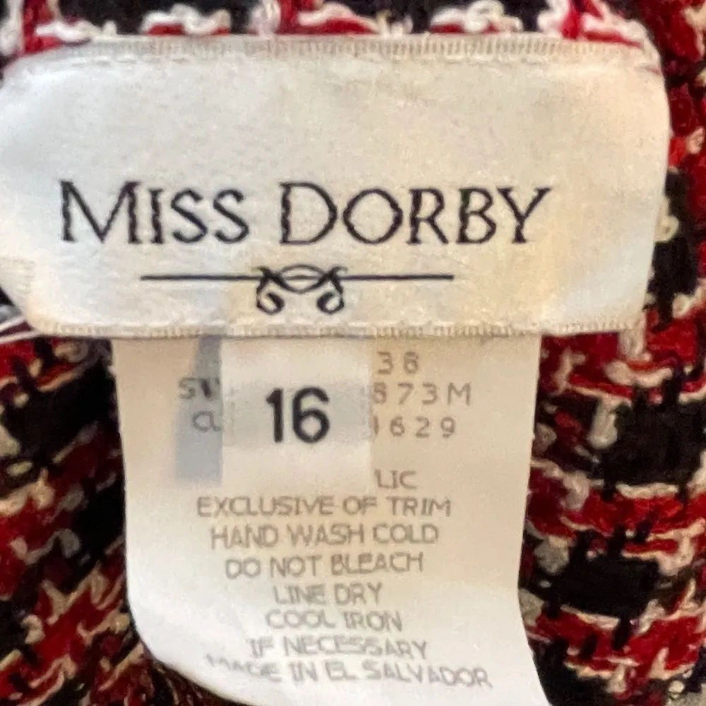 Vintage Miss Dorby Blazer‎ Black Size 16 - Image 6