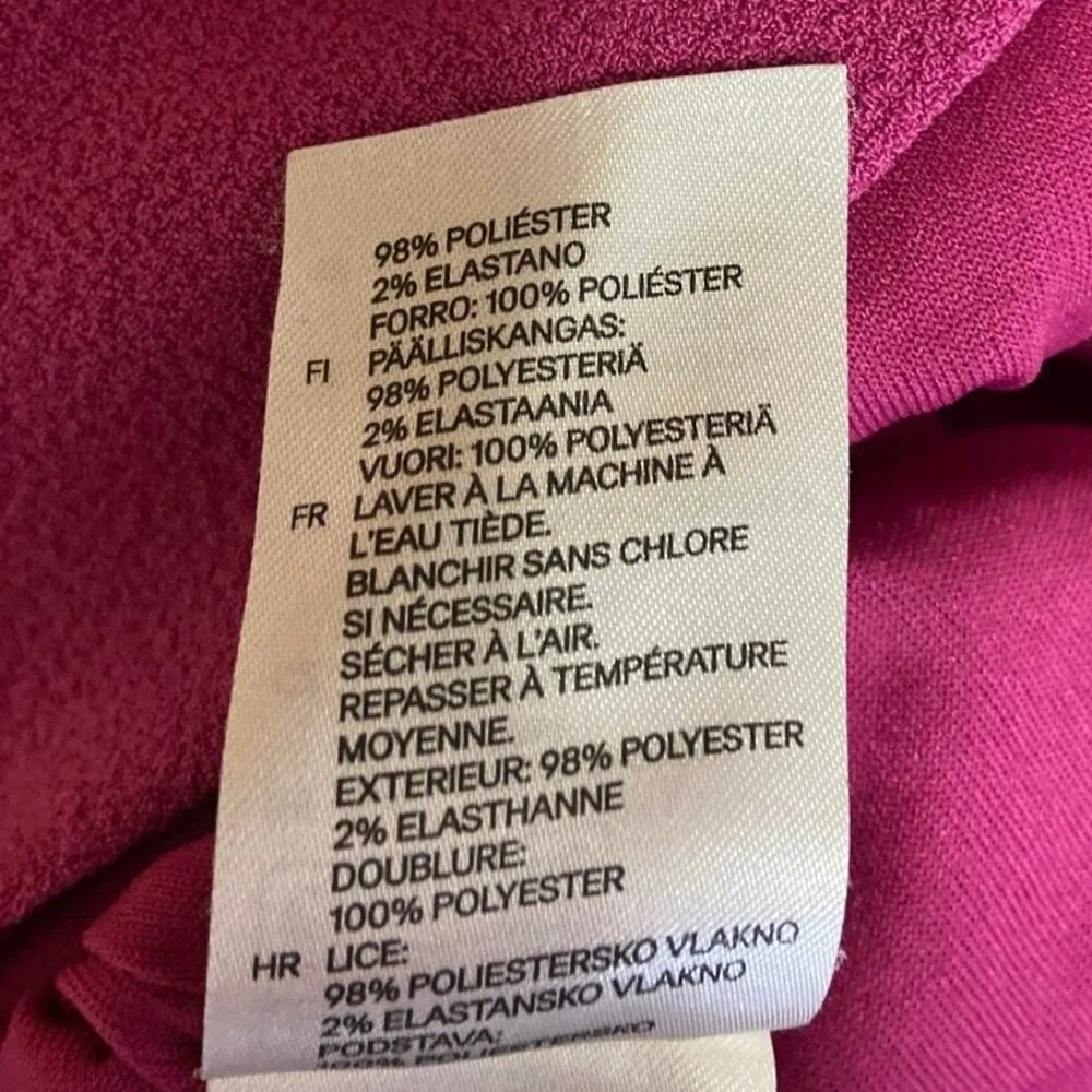 H&M Pink Sleeveless Crewneck Pleated Fit & Flare Knee Length Casual Dress Sz 4 - Image 5