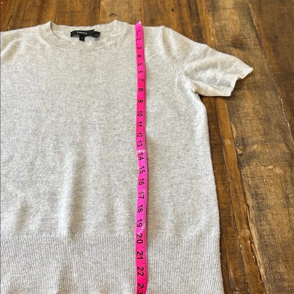 Theory Heather Gray Short Sleeve Top - Image 5