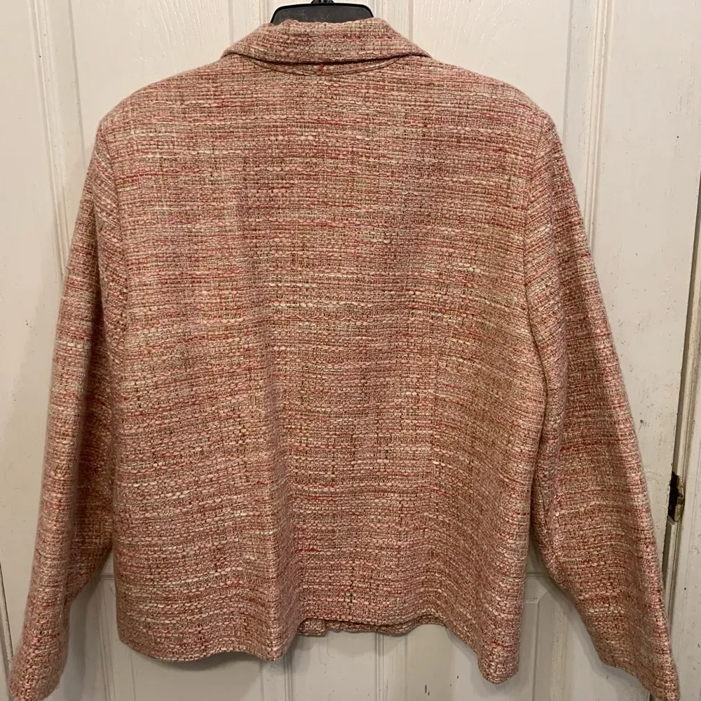 NWOT Brownstone Studio New York Pink Tweed Blazer Petite 18 Jacket. 1587 Size 18P - Image 5