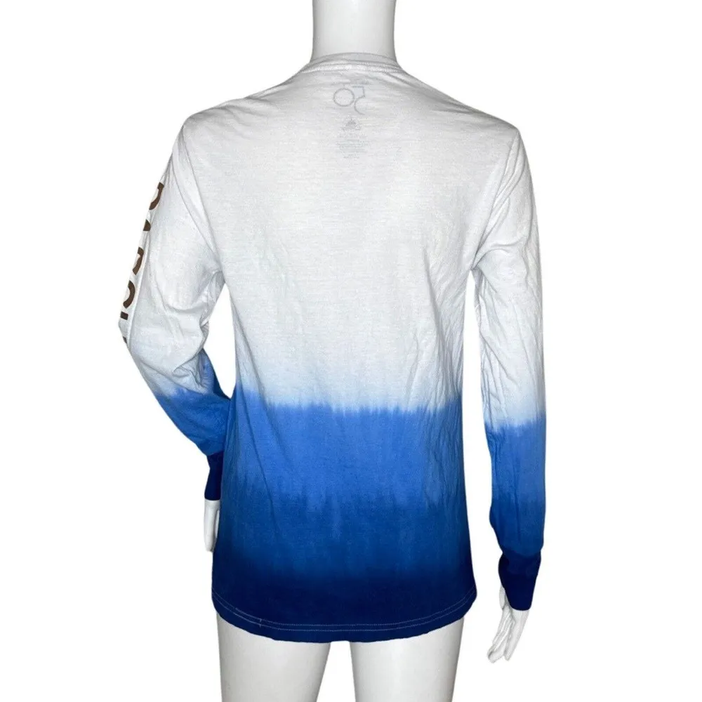 Disney Shirt Womens Small White Blue Dip Dye 2021 50th Anniversary AP Passholder - Image 4