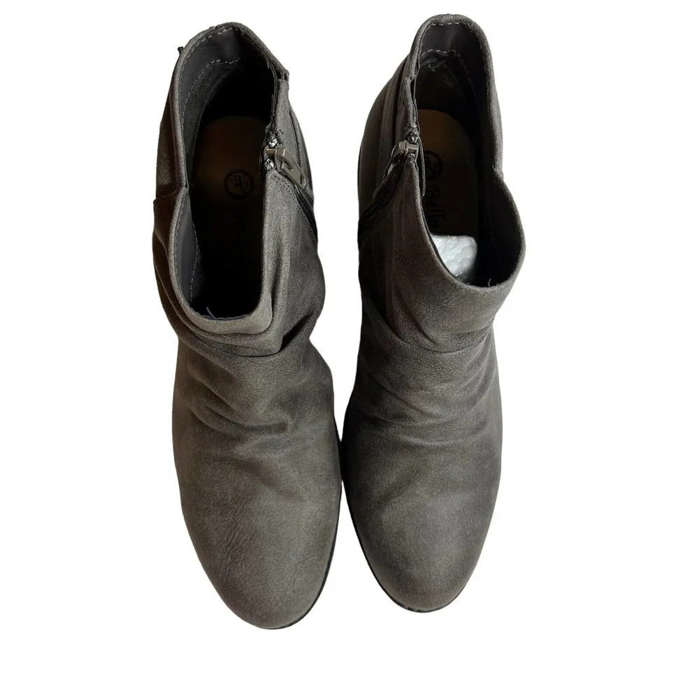 Bella Vita Grey Bootie Stacked Heel Size 9 New - Image 26