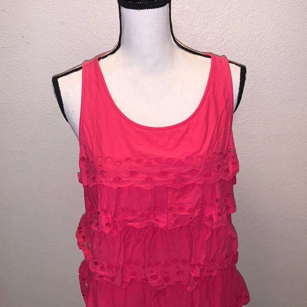 Elle  pink layered thick straps Tank top - Image 2