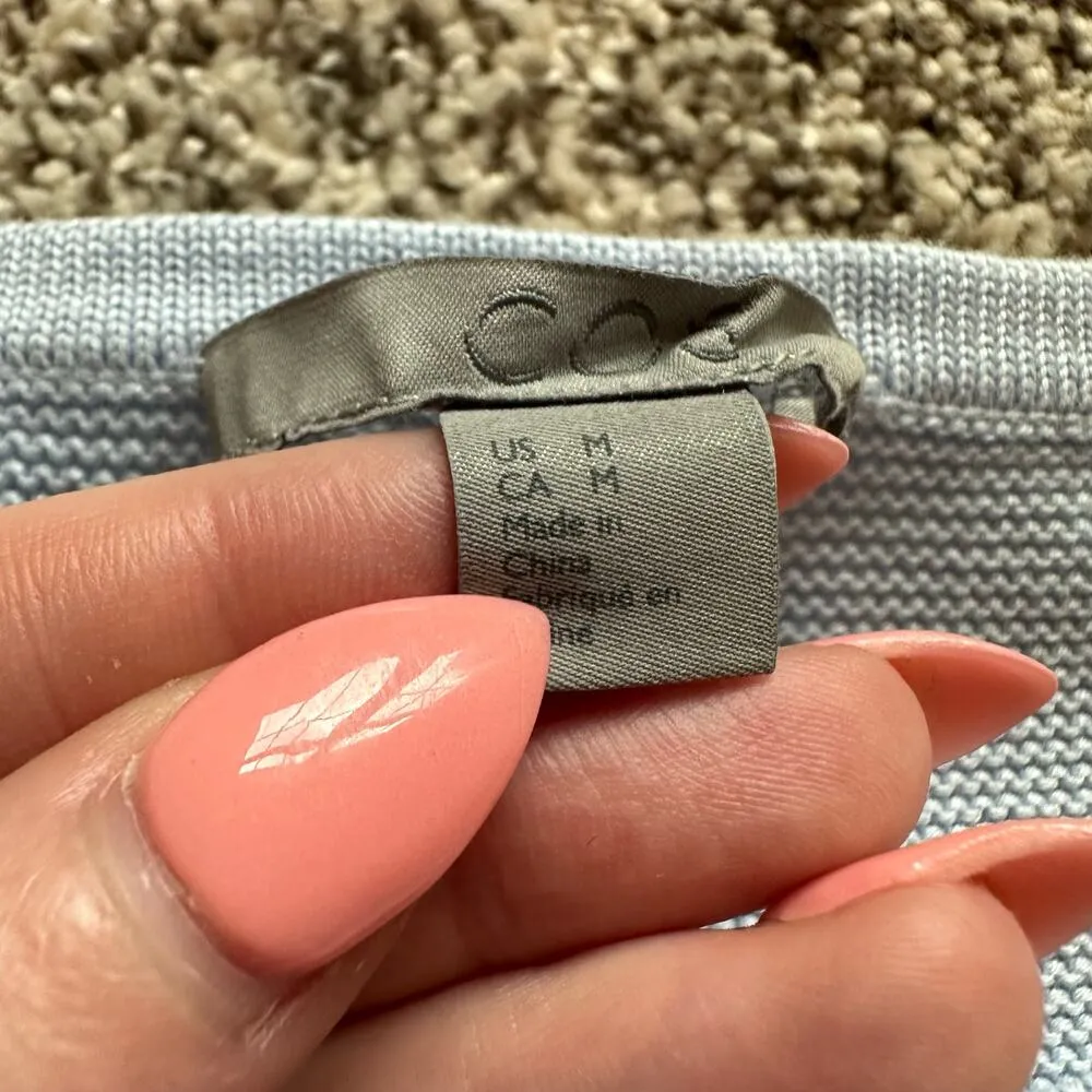 COS light blue long sleeve mini dress size M - Image 6