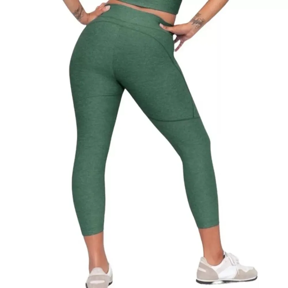 Outdoor Voices Warm-Up 3/4 Hunter Green Athletic Leggings - Image 8