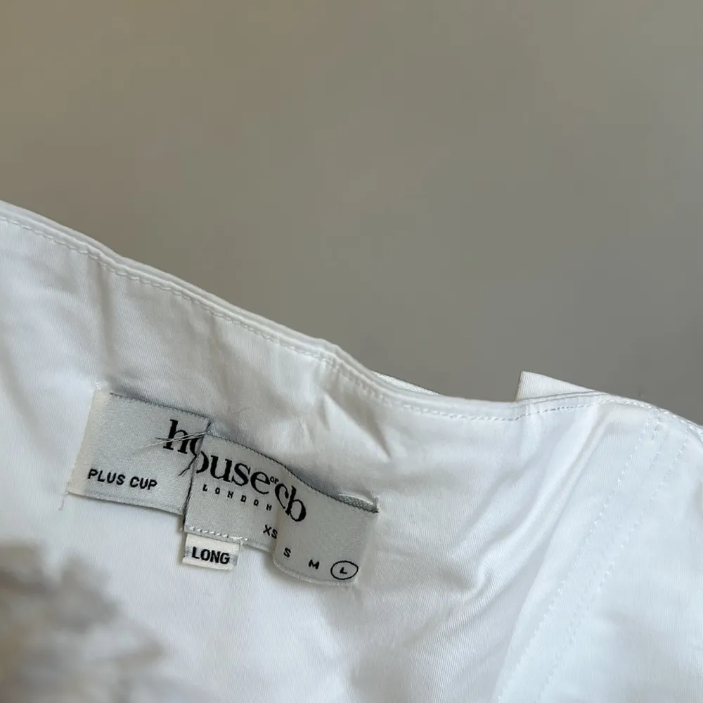 HOUSE OF CB L D-DD Taller  'Pietra'‎ White Corset Mini Dress NWOT Large - Image 6