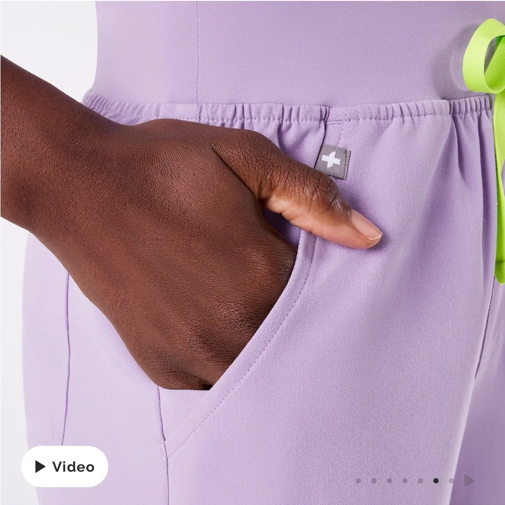 Figs Lavender Dew High Waisted Zamora Joggers M/R - Image 5