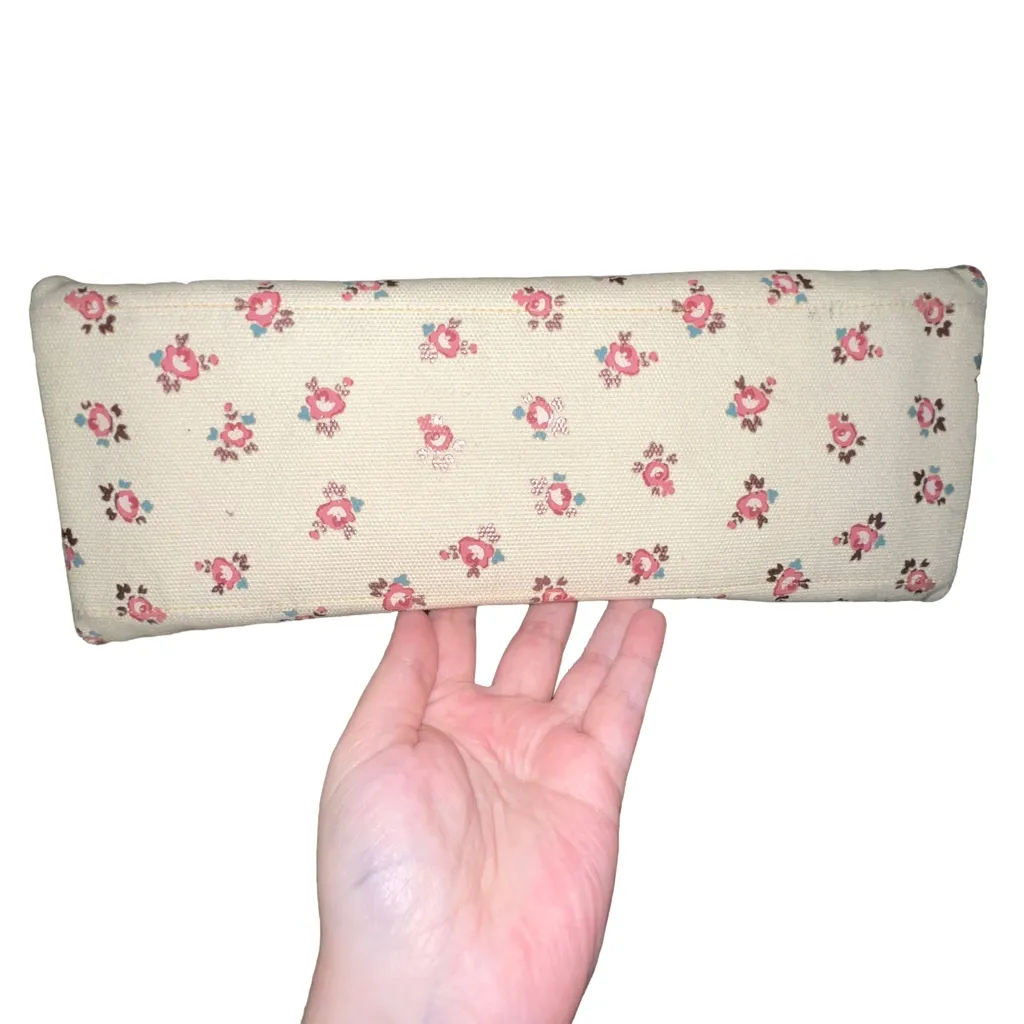 COACH Canvas and Leather Horse & Carriage Floral Large Tote Bag $500+ MSRP - Image 9