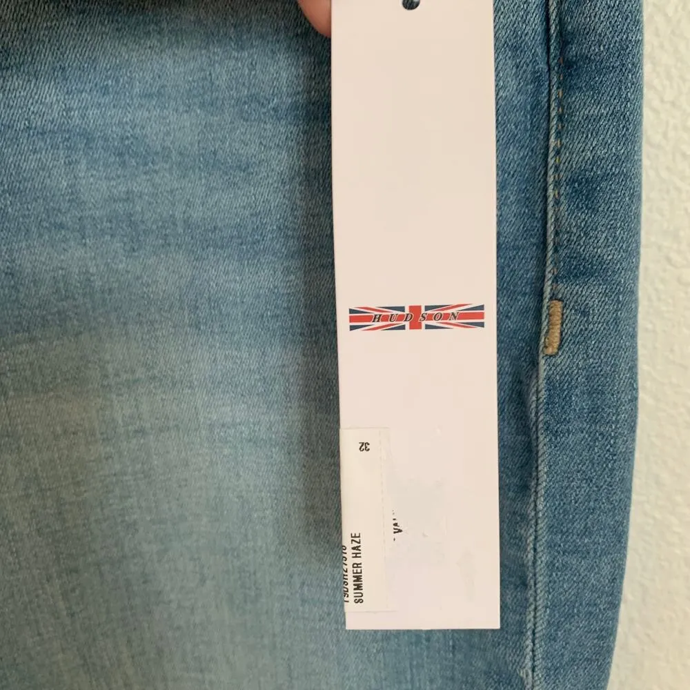 NWT Hudson Natalie Mid Rise Slim Boyfriend Jeans in Summer Haze - Image 11