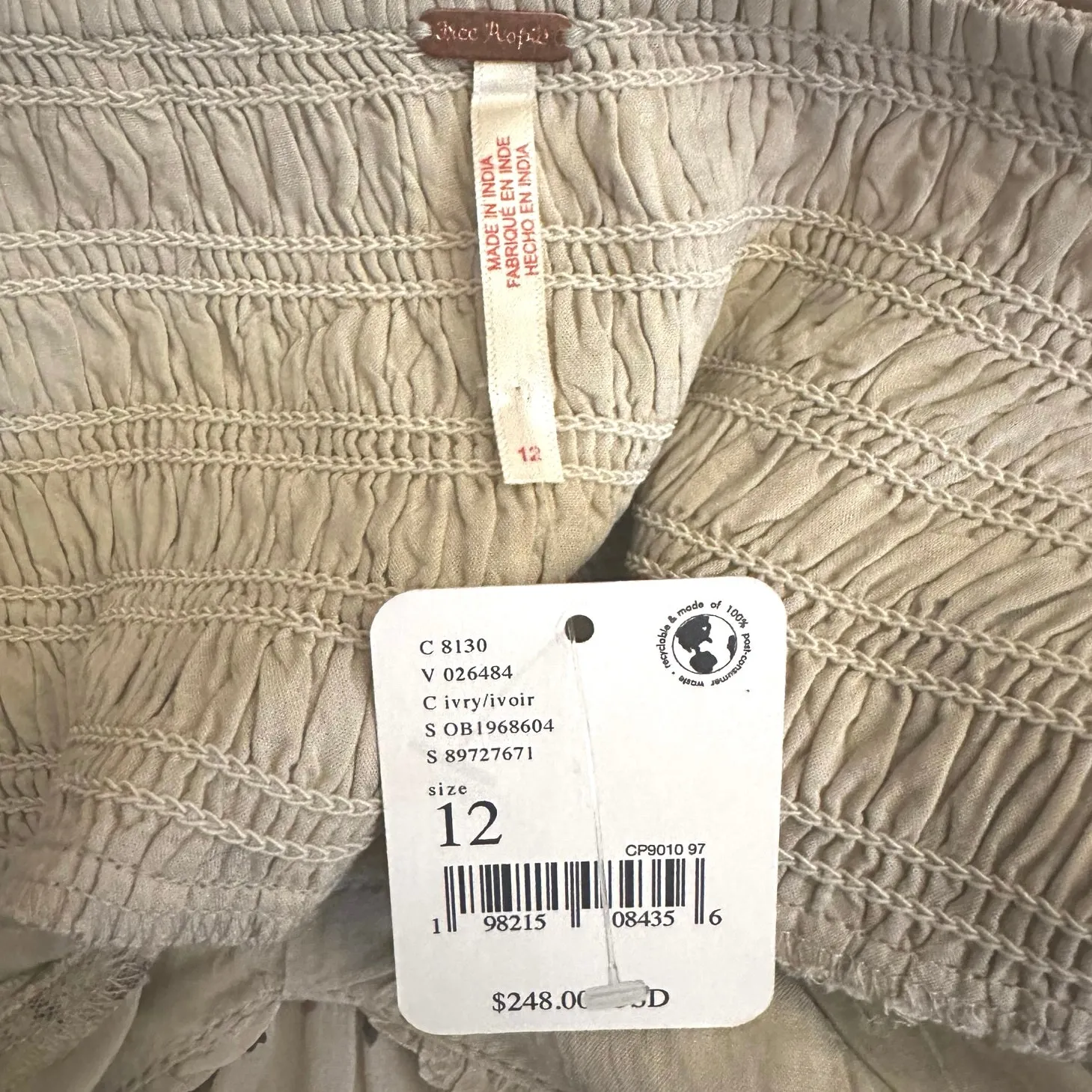 Free People Dainty Cottage Ethereal Bali Juniper Midi Dress 12 NWT Lace Floral - Image 16