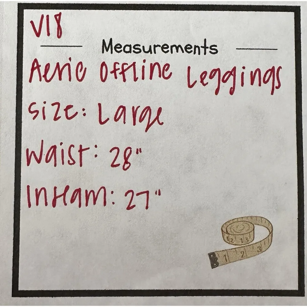 Aerie Womens Offline The Hugger Real Good Leggings Size Large Activewear - Image 6