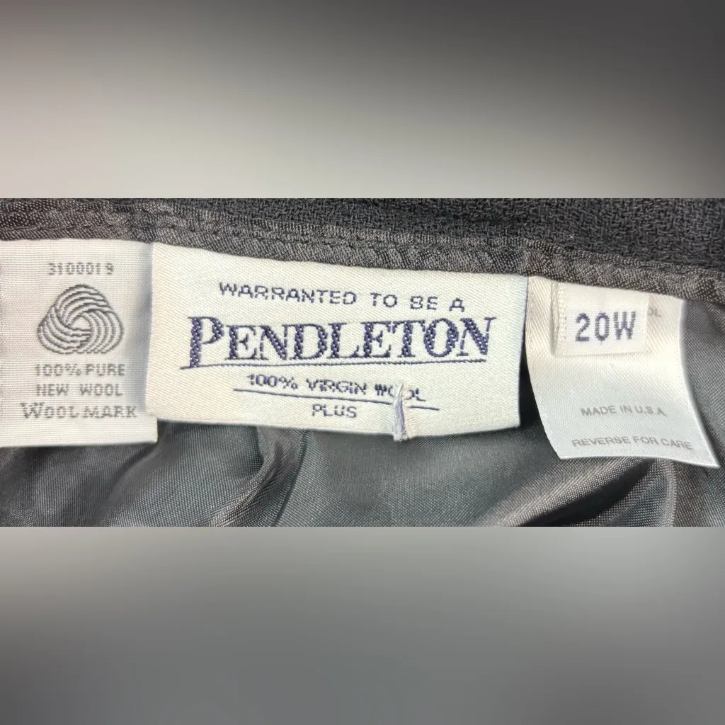 Pendleton 20W Classic Wool Black Skirt Set - Funeral - Image 10