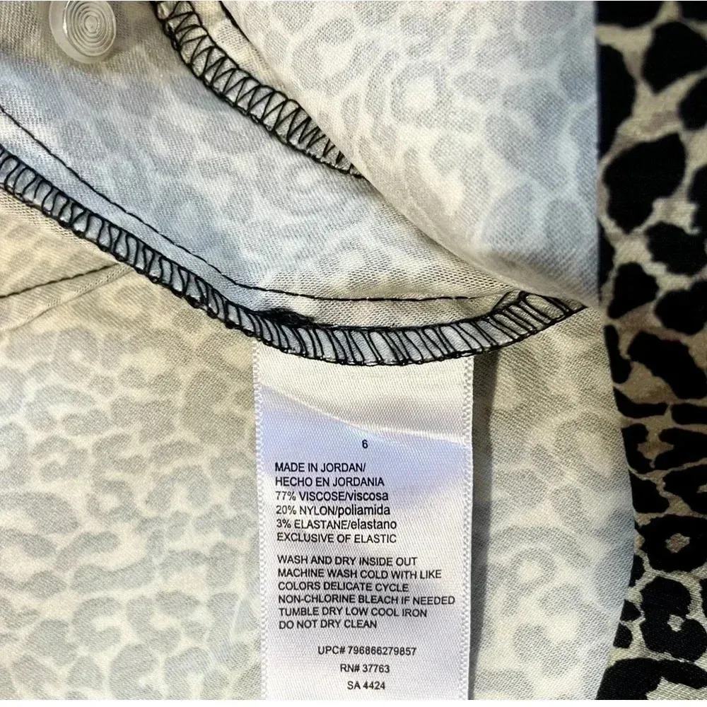 NWT Rafaella Leopard Pull-On Style Capri Stretch Pants - Image 5