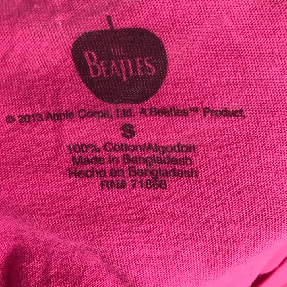 The Beatles Hot Pink & Gold Foil T - Image 6
