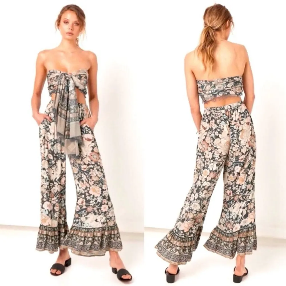 Spell & the Gypsy Collective Amethyst Palazzo Pants in Nightfall Size M NWT Black Size M - Image 6