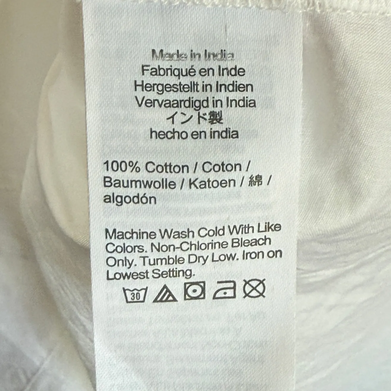 NWT J. Crew Sz L Coverup Shirt Dress White BF771 Vacation 100% Organic Cotton Size L - Image 9