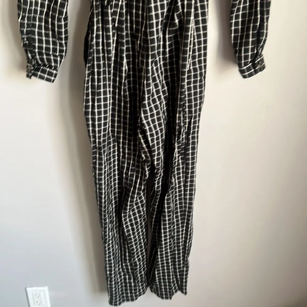 & OTHER STORIES Lyocell Belted Check Jumpsuit - Image 10