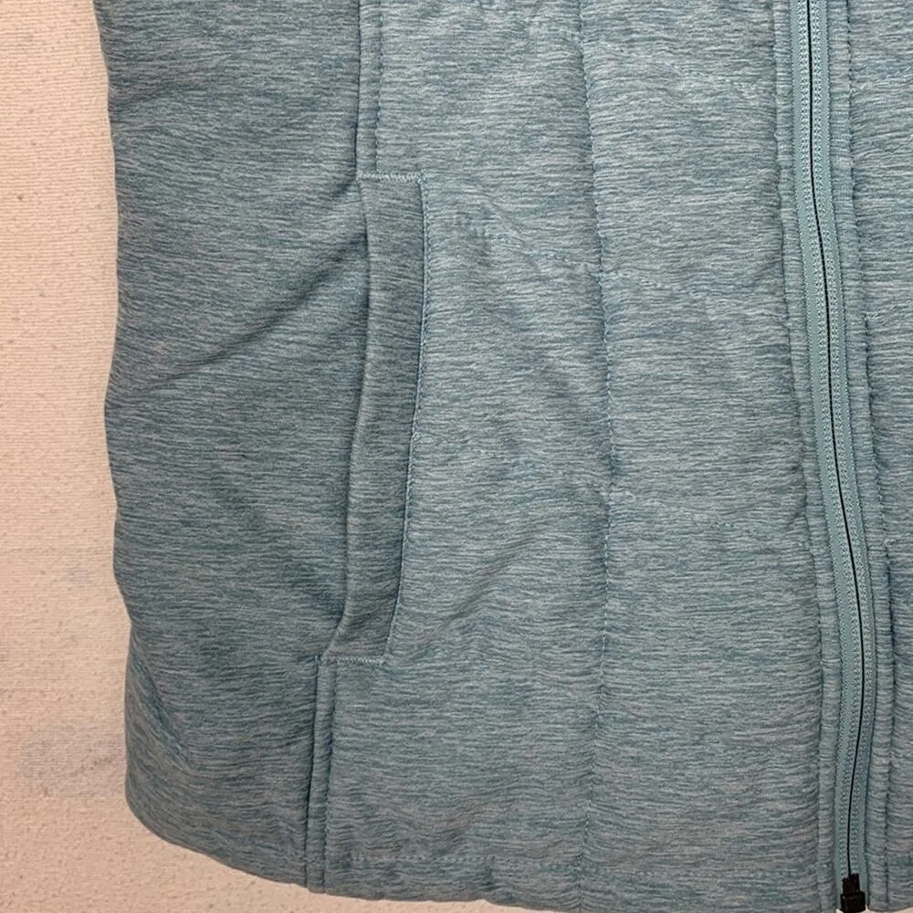The North Face womens medium light blue vest puffer zip up cold gorp pata rei - Image 5