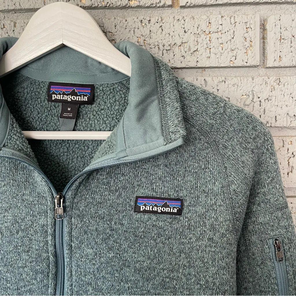 Patagonia Better Sweater 1/4 Zip Fleece Pullover Blue Size Medium - Image 3