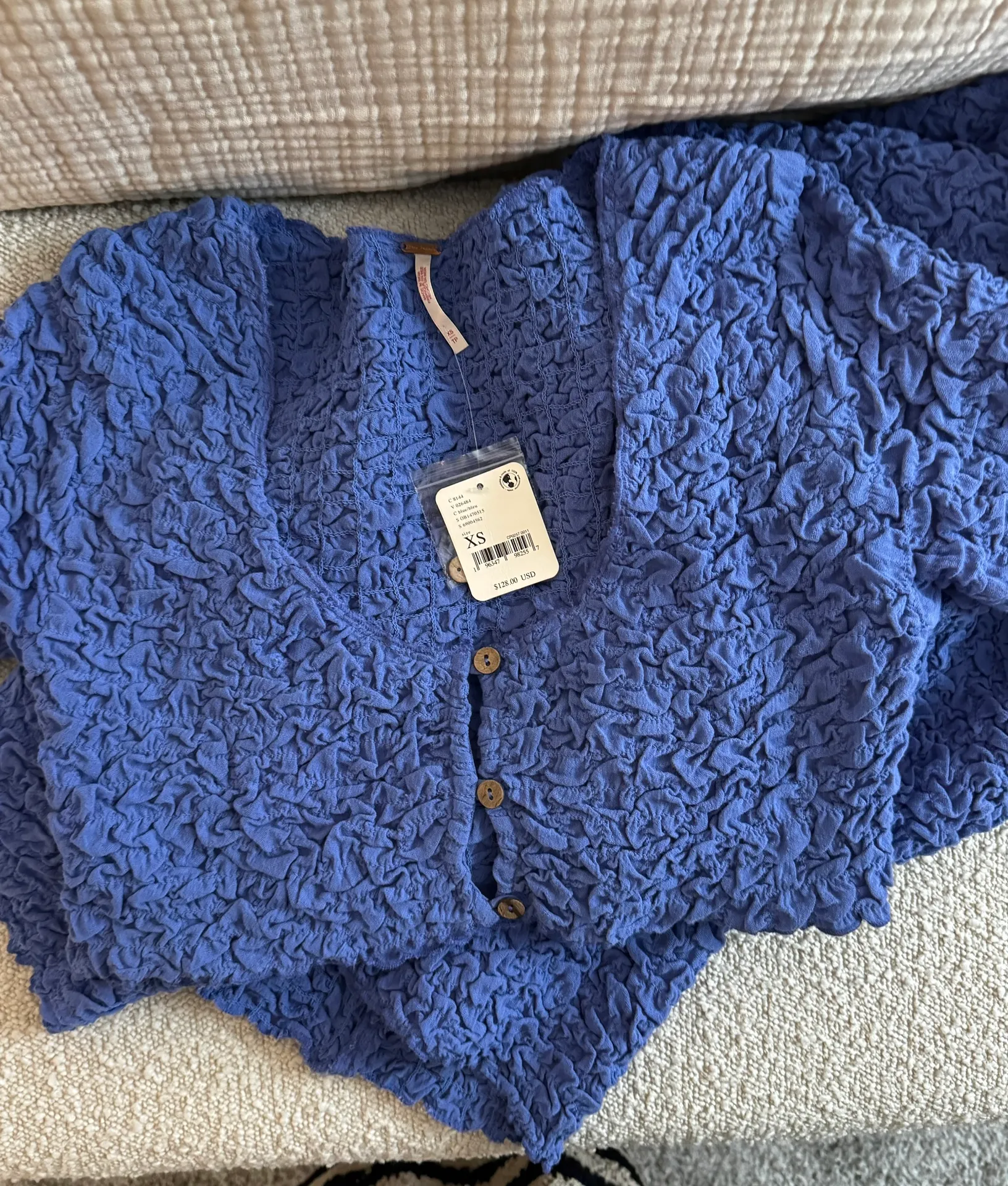 Blue Two Piece Skirt Set  - Image 5