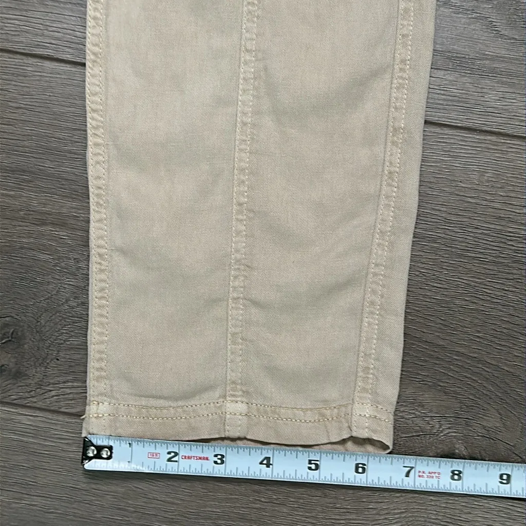 Faherty Arlie High Rise Tapered Casual Pants‎ Safari Tan Size Small - Image 12